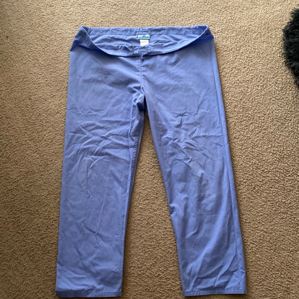 Women’s Large blue scrub pants. $15